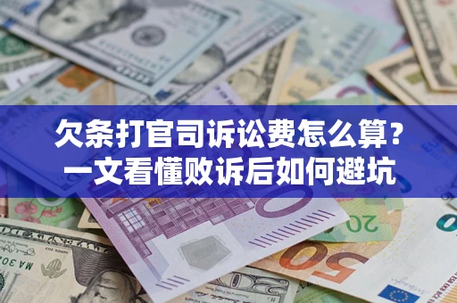 济南欠条打官司诉讼费怎么算？一文看懂败诉后如何避坑